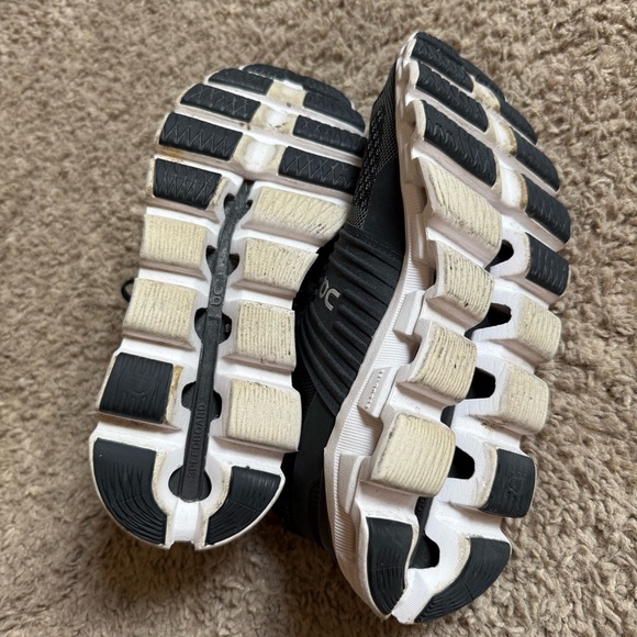 On Running Black and White Athletic Shoes - Picture 5 of 5